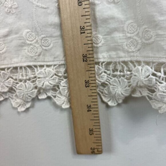 Zara Basic Collection Women’s Medium White Floral Lace Cottagecore Midi Dress - Picture 10 of 15